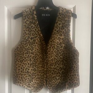 Leopard Faux fur Vest